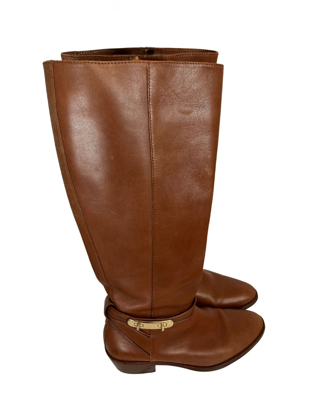 COACH Brown Caroline Leather Boots (US 6)