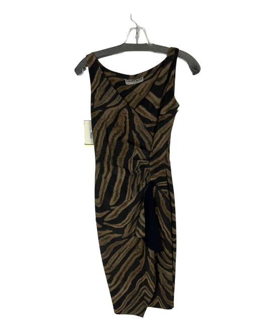 CHIARA BONI La Petite Robe Brown and Black Dress (Size 6)