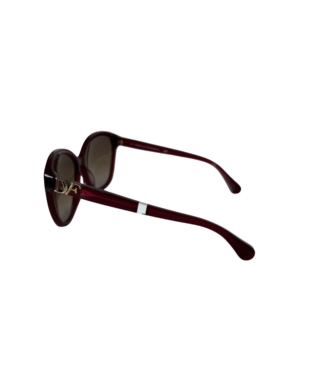DIANE VON FURSTENBERG Glossy Red Sunglasses