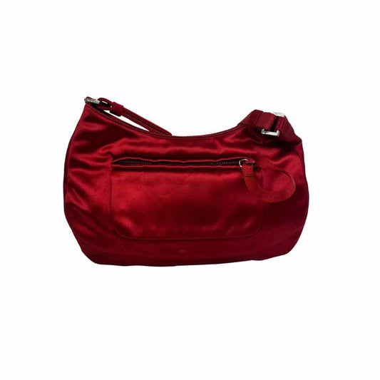 PRADA Red Small Satin Handbag