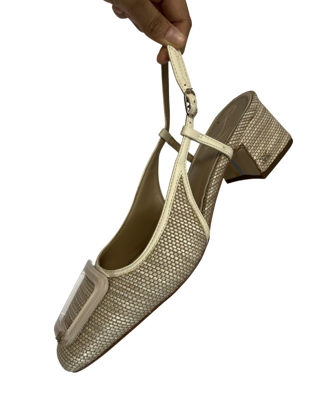 SAM EDELMAN Tracie Tan Slingback Pumps (Size 9.5)