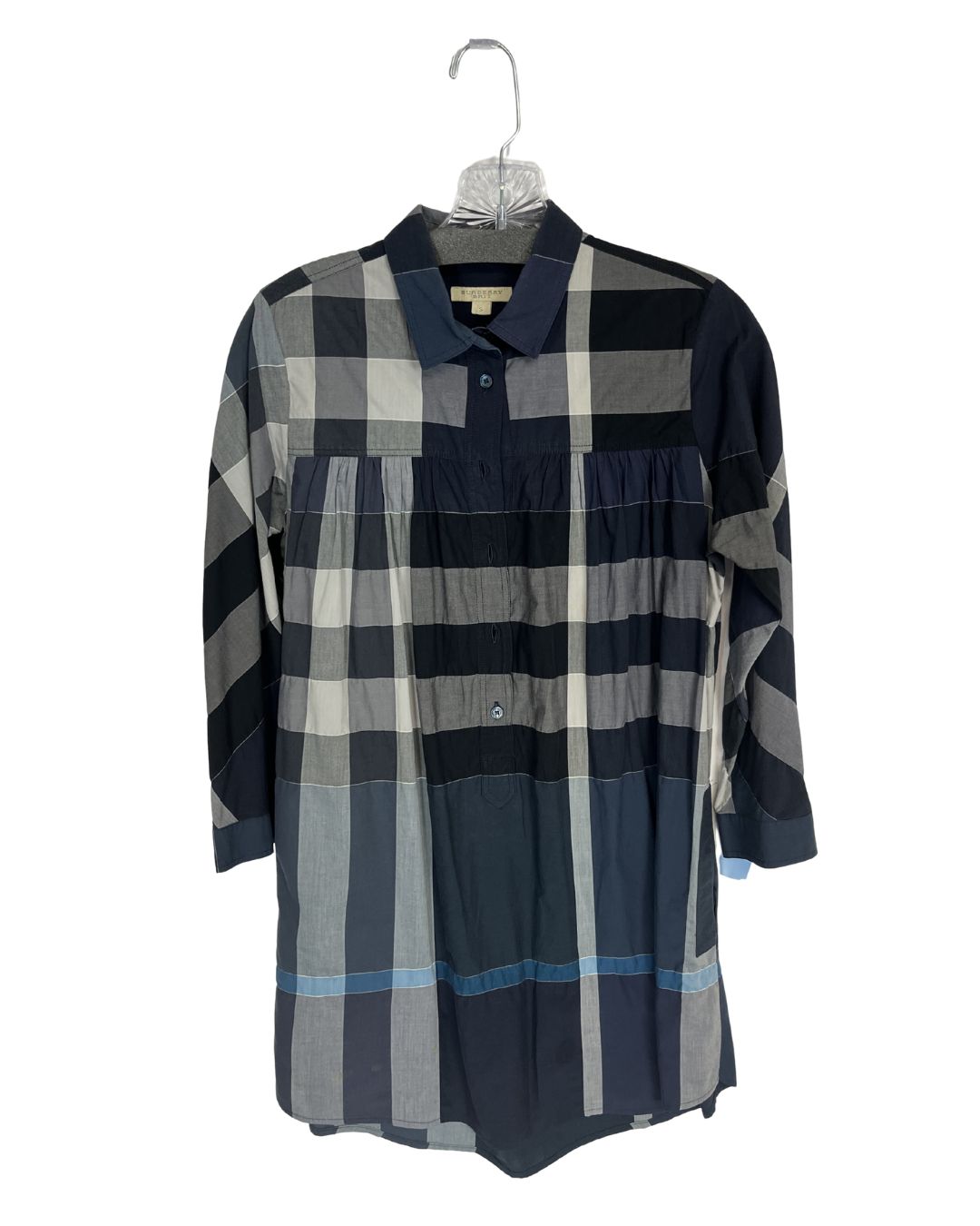 BURBERRY Navy Print Shirt (Size S)