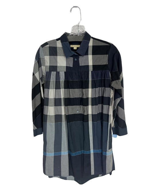 BURBERRY Navy Print Shirt (Size S)
