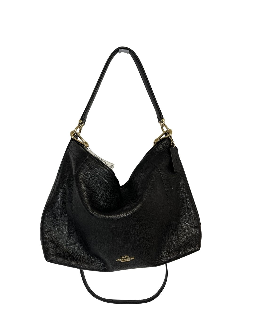COACH Black Leather Scout Hobo Shoulder Bag