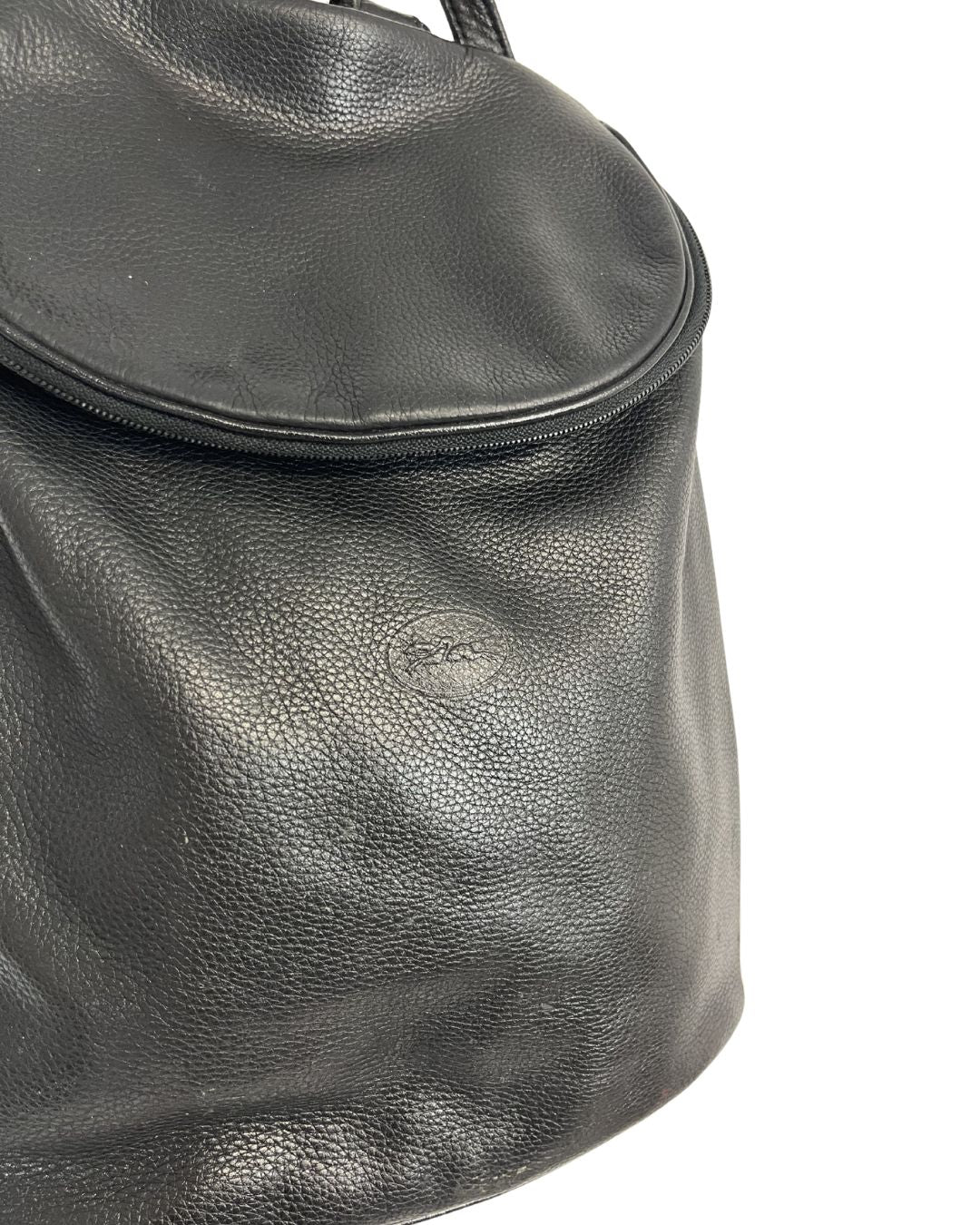 LONGCHAMP Black Leather Backpack